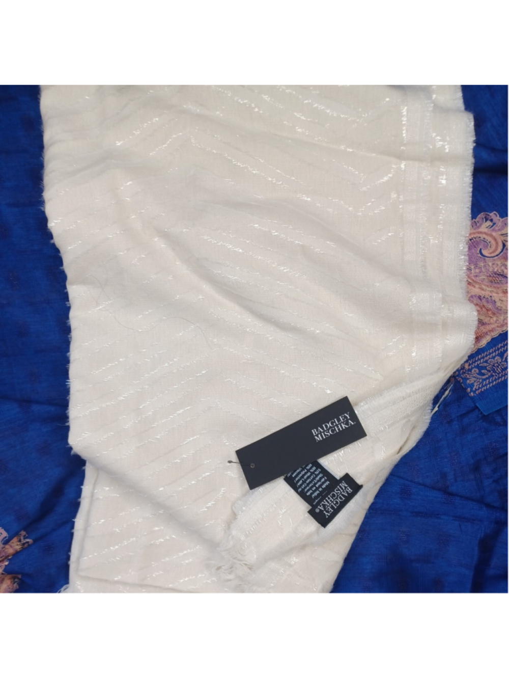 Badgley Mishka New With Tags Scarf Ivory